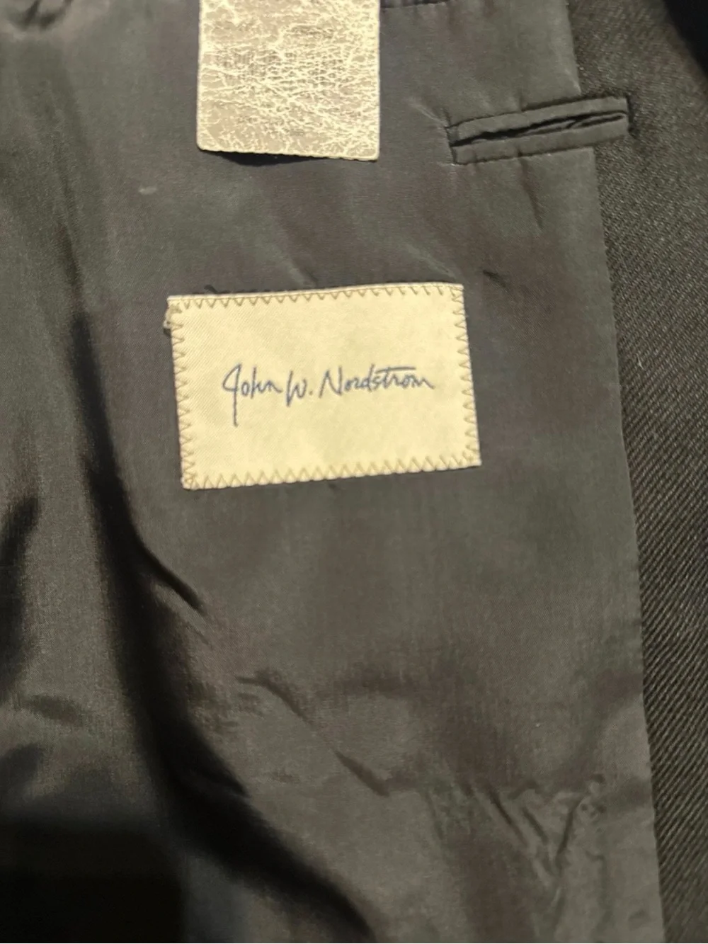John W. Nordstrom Black Men's Three-Button Sport Coat